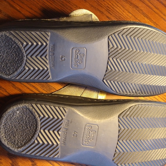 Finn Comfort Sansibar Metallic Slides 2 Velcro Straps  Size D43 Made in Germany - Picture 9 of 12